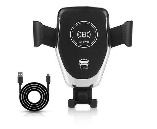 Kfz-Halterung mit Schwerkraftmechanismus | Induktive Ladegerät Fast Charge 10 W | schwarz | Q006-Black