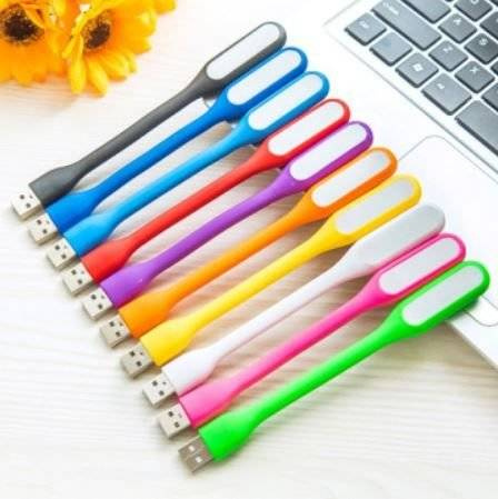 Mini USB LED Lampe in 10 Farben | Flexible Licht für Notebooks, Tablets, Powerbanks | PC -Nachtlampe, Leselampe, Laptoplampe