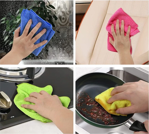 Mikrofaser Reinigungstücher Set | 12 Stück | XWB-301-12x