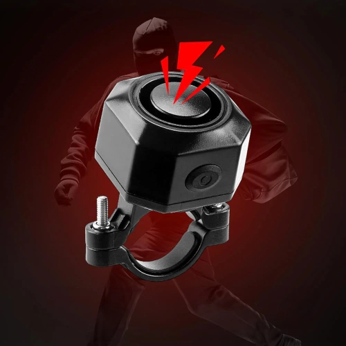 LED-Fahrradrücklicht mit Alarmfunktion | 4-in-1 Fahrrad-Alarm, Bremslicht, Hupe 110 dB | BBL-A6