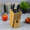 Messerhalter | Küchenorganizer | Bambus Messerblock und Schere | ZDJ-242-BAMBOO