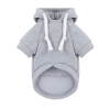 Hundepullover mit Kapuze für Hund und Katze | Größe S | grau | PET-015S-GY