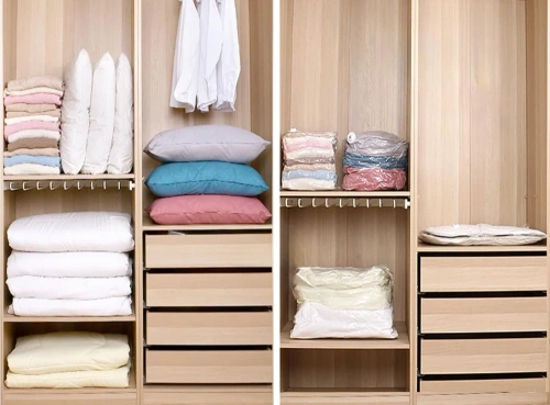 Aufbewahrungstasche | VCB-70*50-WHITE | Vakuumbeutel für Kleidung, Bettwäsche
