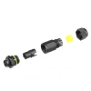 Wasserdichte Kabelmuffe IP68 | Schraubverbinder + 3-polige Schnellverbinder 450 V 17,5 A für Kabel 5–10 mm | M683-A