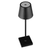 LED-Tischlampe 38 cm | Kabellose Nachtlampe | Berührungsempfindliche Lampe für Hotel, Restaurant | HJA20-SCHWARZ