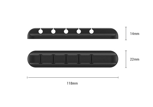 Kabelorganizer | Kabelclips für 5 Kabel | EH05