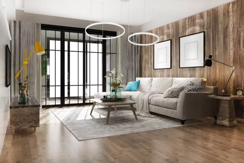 Zweiteilige moderne Pendelleuchte | LED | Weiß | RLK-C02-50W-W