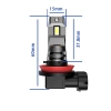 Set Glühbirnen H11 | LED-Fernlicht | LED-Abblendlicht | Starke Autolampen | I7S-H11