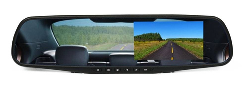 4.3 Zoll TFT LCD Rückspiegel Dashcam mit Rückfahrkamera Eingang | Loop-Aufnahme und G-Sensor, Parküberwachung, Full HD