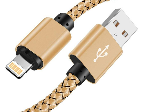 Lightning (iPhone) 1M | Nylon USB-Kabel für iPhone 11 XS XR X 8 7 6 5S SE | C06