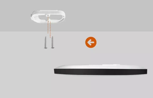 Schwarze, runde LED-Deckenleuchte 24W | Flimmerfreies Aufbaupanel | RLB-C30W-B