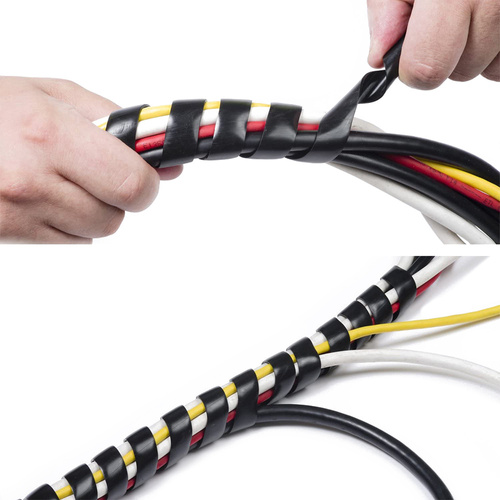 Organizer, Schutz, Kabel- und Drahtgeflecht | Schwarz 20mm | CRG-001-10M
