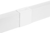 Kabelkanalabdeckleiste für TV, Kabelkanal, Abdeckung | 3M Selbstklebeband | 1 Meter, 40x20mm, weiß | ZXC-20-1M