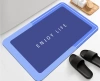 Badematte | Schnelltrocknender Badteppich | Rutschfester Badteppich | GZN-640-BLUE