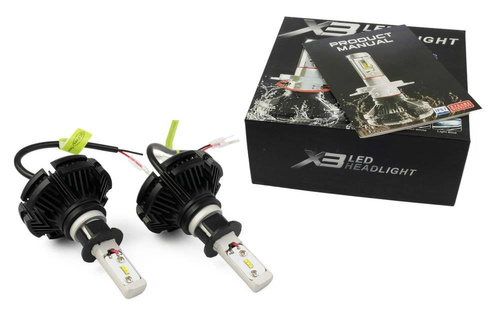 LED Scheinwerferlampen H3 X3 ZES 50W 12000 lm | 2 Stück