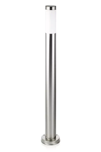 Gartenstehlampe, runder Pfosten für E27-Glühbirne | 230V Stromversorgung, Edelstahl | Inox, 90cm | LLR-90CM