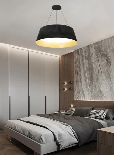 Moderne LED-Hängelampe | Kronleuchter mit 1 Lichtpunkt | CDL-461-SCHWARZ