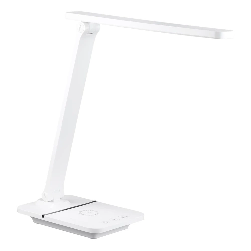 LED-Schreibtischlampe mit induktivem Ladegerät | weiß | WD-F05-WHITE