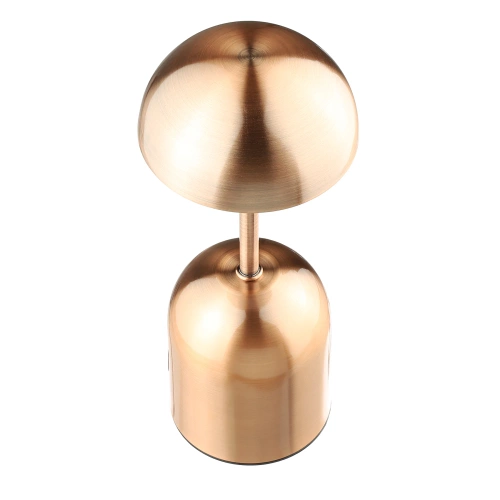 Kabellose Nachtlampe mit eingebautem 2000 mAh Akku | Moderne Tischlampe mit einstellbarer Leistung und Lichtfarbe | YG-D019-Kupfer