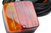 LED-Rückleuchten-Set für Anhänger, Auflieger, Landmaschinen | 12–24 V | 2 Stück | zum Anschluss an Fahrzeugkabelbaum | E24-Zulassung | JH101B