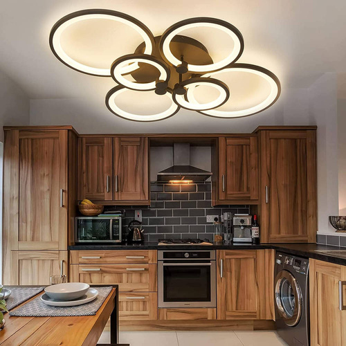 LED-Pendelleuchte, mehrteilig, modern | 72 W | schwarz | RLG-C72W-B