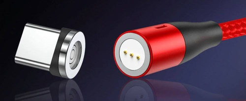 3-in-1 2M | Magnetisches Kabel 5A für schnelles Laden und Datentransfer | 3 Anschlüsse | AM60