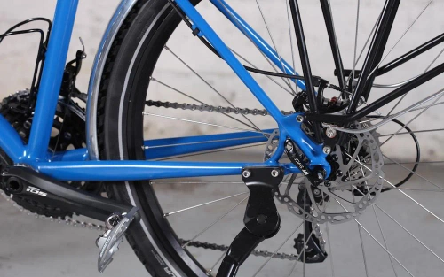 Fahrrad-Seitenständer verstärkt Pro+ | für Fahrräder 24–29 Zoll | stabil, geeignet für E-Bike, MTB und Citybike, verstellbar | LGA-28