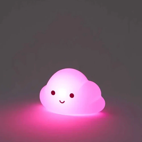  Silikon LED Nachtlicht Wolke | Tragbare Kinderlampe 9 Farben Licht | USB wiederaufladbare Lampe | JL-907