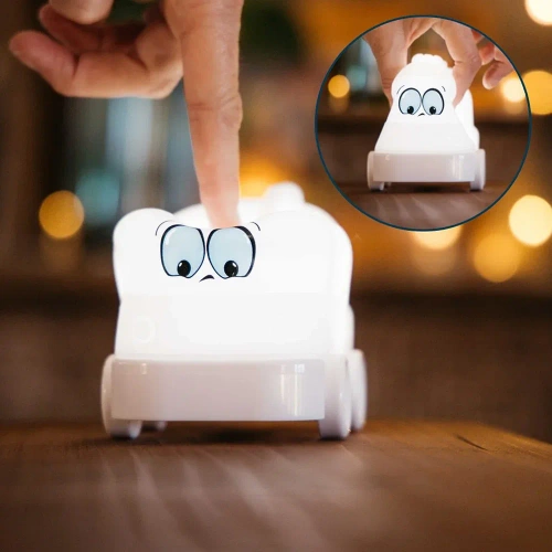Silikon LED Nachtlicht Feuerwehrauto | Tragbare Kinderlampe 9 Lichtfarben | JL-603