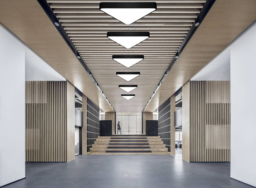 Deckenleuchte hängendes LED 60W | voll dreieckig | Aluminium | Blendfreie CCD | Φ80x6 | LPL-007