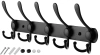 Metallkleiderbügel | Handtuchhalter | Wandhaken | Kleiderhaken | DSW-H05-SCHWARZ