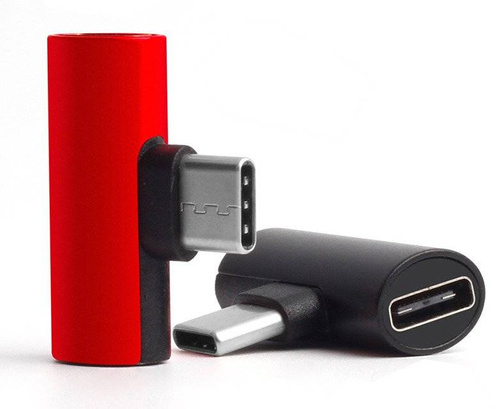 Adapter Type-C - Type-C + Jack | Audio-Adapter für Telefon | UA-006