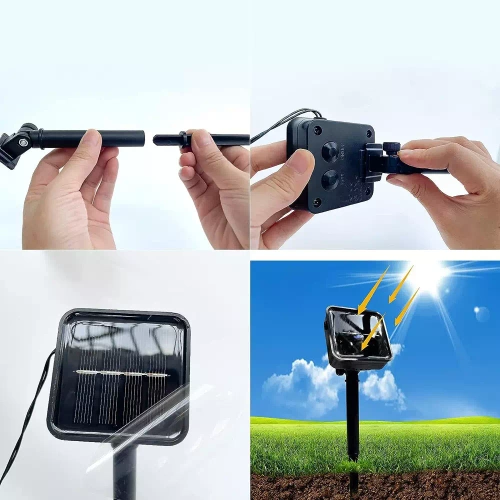 Solar LED-Girlande Bienen 20 LED Gartenlampe 5m | BEE-20LED-5M