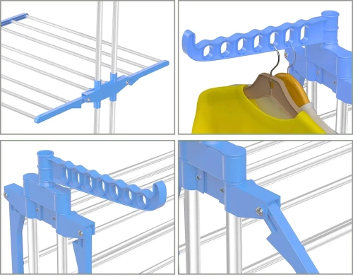 Wäschetrockner | vertikal, mehrstufig | blau | TW-116-BLUE