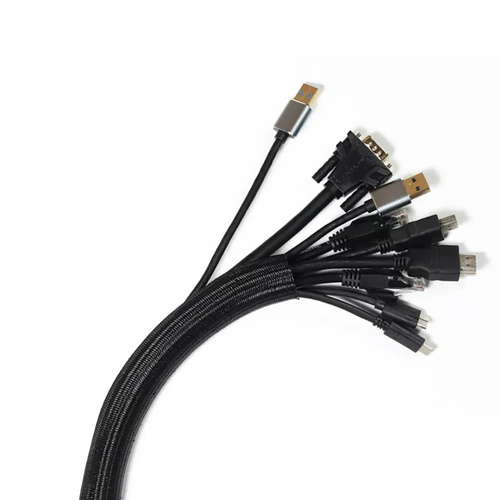 Nylon-Kabelschlauch, Kabel-Organizer, Schutzummantelung | 3 Meter | Ø 32 mm | SCS-032MM-3M