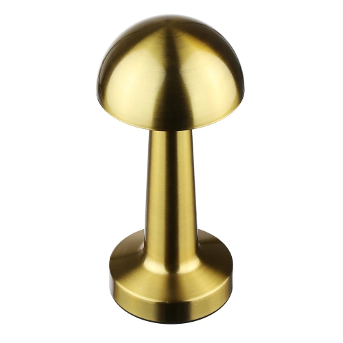 Kabellose Tischleuchte | Touch-Nachttischleuchte mit einstellbarer Lichtfarbe | USB-Pilzleuchte | HJA11-gold