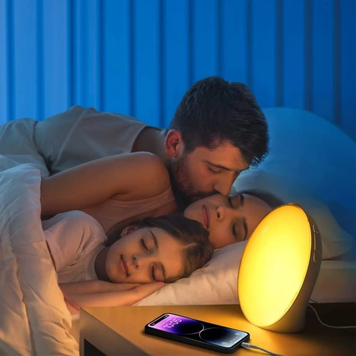 Wecker mit LED-Licht | Nachtlicht mit Sonnenaufgangssimulation | WRSL22