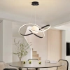 LED-Hängeleuchte 60W | Stilvolle Mond-3D-Lampe | RLT-50CM-60W-B