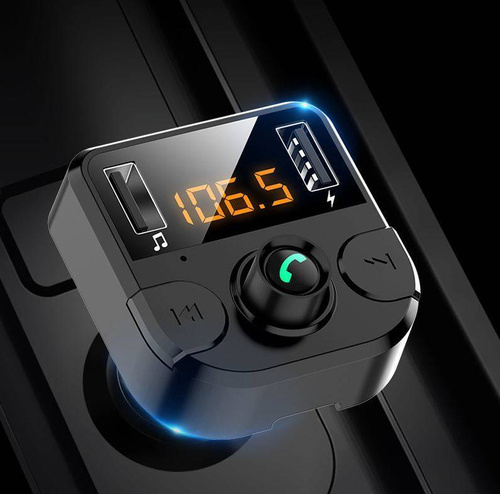 Multifunktionaler FM-Transmitter für das Auto | 3-in-1 | BC36B-Schwarz
