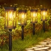 2x Solar-Gartenlampe LED | Elegante Säule 60 cm | HK-115A