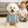 Hoodie für Hunde und Katzen | Größe M | grau | PET-015M-GY