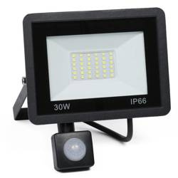 LED-Strahler 30W mit Bewegungs- und Dämmerungssensor | 3800 lm | 220V | BLS-30W