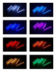 RGB-LED Innenbeleuchtung Auto | Ambientebeleuchtung Auto Atmosphäre Licht | Wasserdicht | Strip mit Zigarettenanzünder | 4x LED-Streifen 9 LEDs 5050 | IR-Fernbedienung