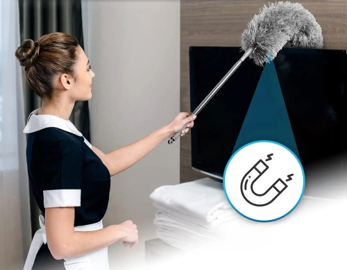 Teleskopischer Staubwedel | Langer Besen | FDD-2.8M-GREY