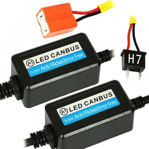 2er Set - A1 H7 LED CAN BUS Digitalfilter - orange