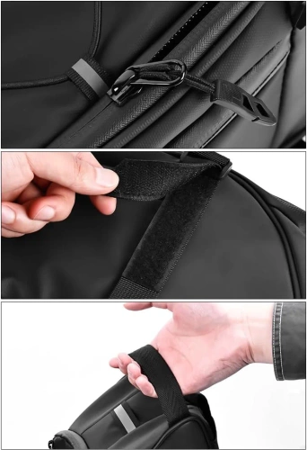 Fahrradtasche 3-in-1 für Gepäckträger | 8 l | wasserdichte Tasche mit Reflektoren | geräumige Hinterradtasche für Gepäckträger | FGTB-02