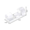 Set 10 Stück Kabel- und Draht-Organizer | Nano-Klips mit Klebeband | Transparent | KZ-D58