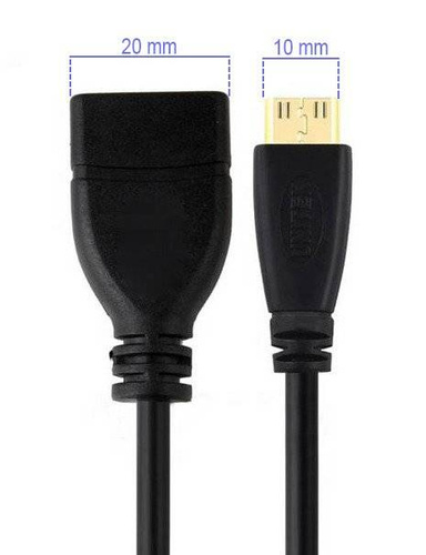 HDMI - MINI HDMI | 4K | 3D | 15 cm | DM-15-15CM