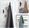 Badezimmerhandtuchhaken | Heizkörperhandtuchhalter | Haken-Set | PG-Y03-SCHWARZ