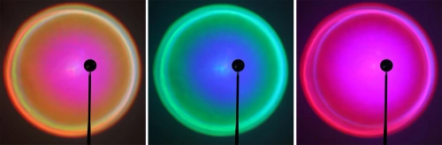 Stehlampe Stimmungslicht | Sonnenuntergang Projektor | Lampe mit austauschbaren farbigen Einsätzen | RB-C150-Schwarz